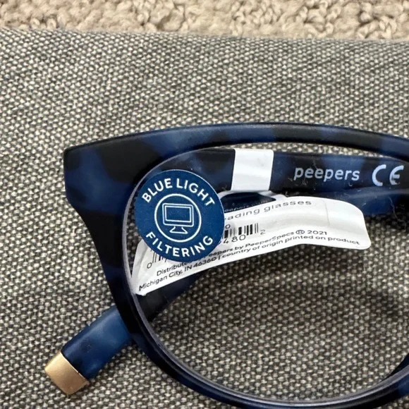 Peepers Blue Canyon Blue Light Filtering No correction Glasses, NWT - Picture 3 of 6